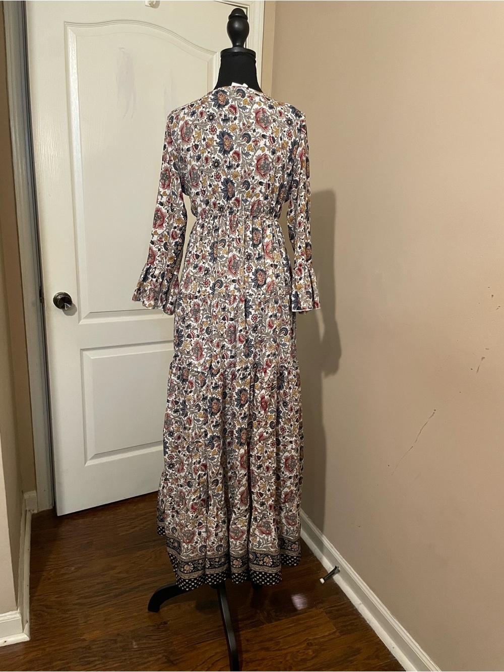 Anthropologie Boemo Boho Floral Maxi Dress Size M Western Prairie Renaissance - Picture 6 of 10